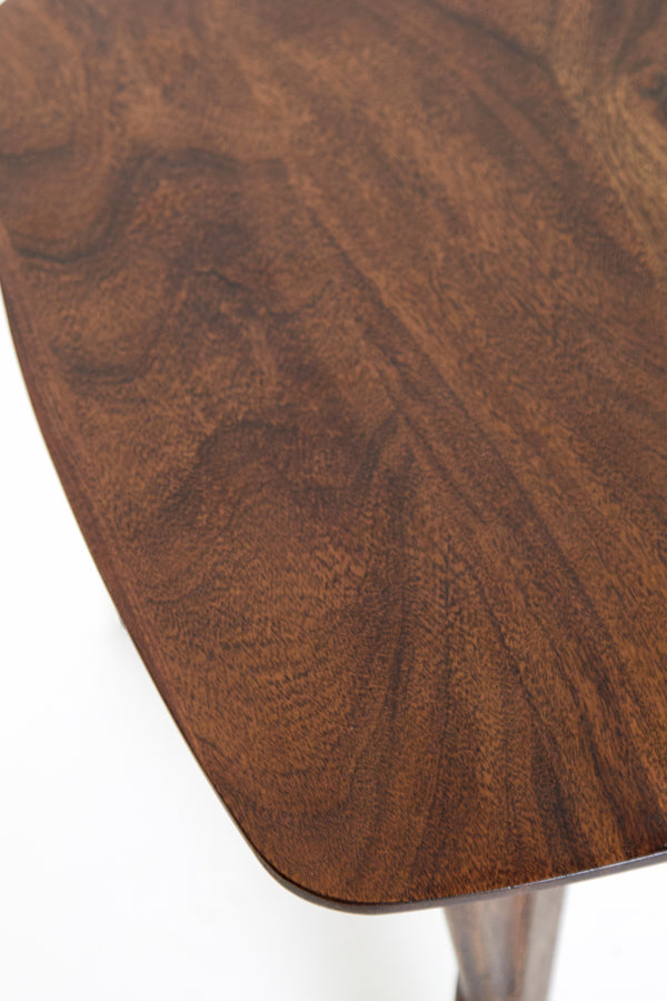 Rustic Acacia Wood Side Table 50x50x42 cm - Quenza Design