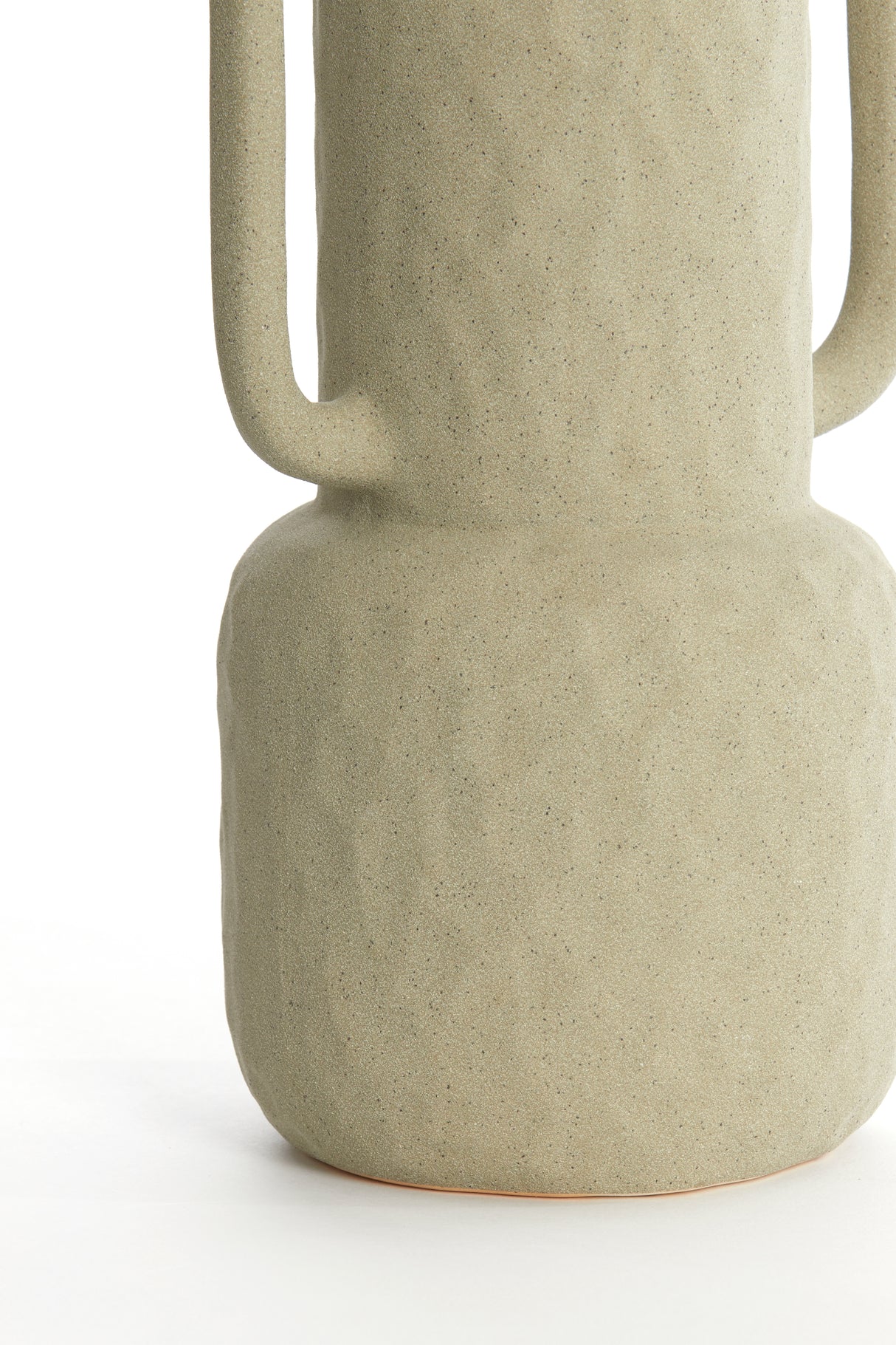 Matte Olive Green Deco Vase by Ziro Ceramics – 18x14.5x34.5 cm