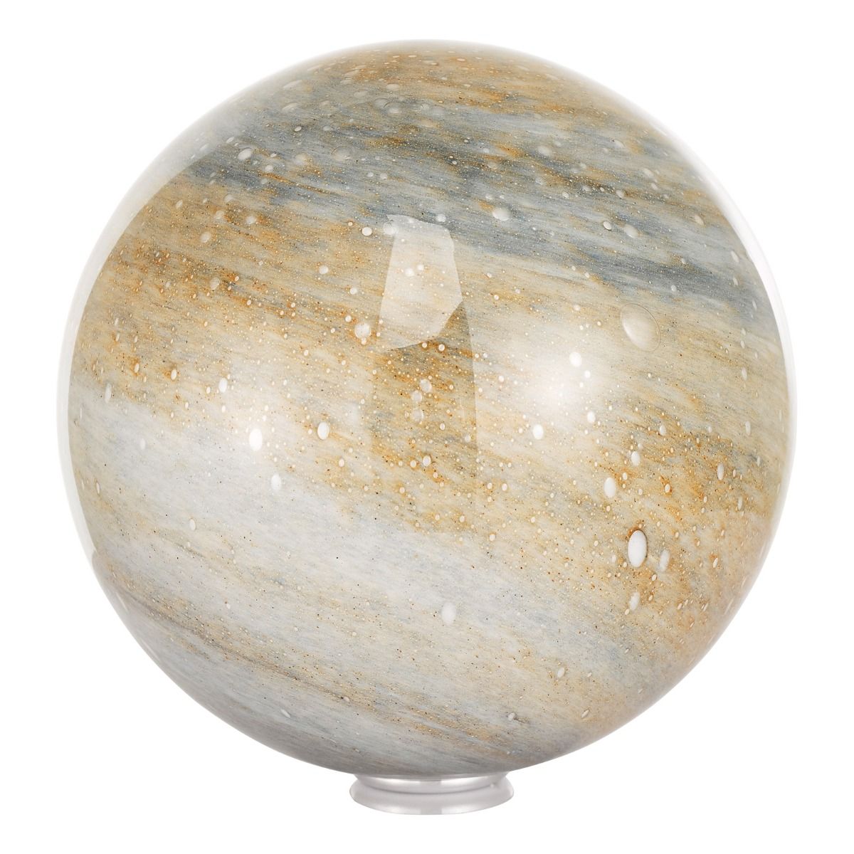 Mikara 2 Light Table Lamp Polished Chrome Marble Effect Glass