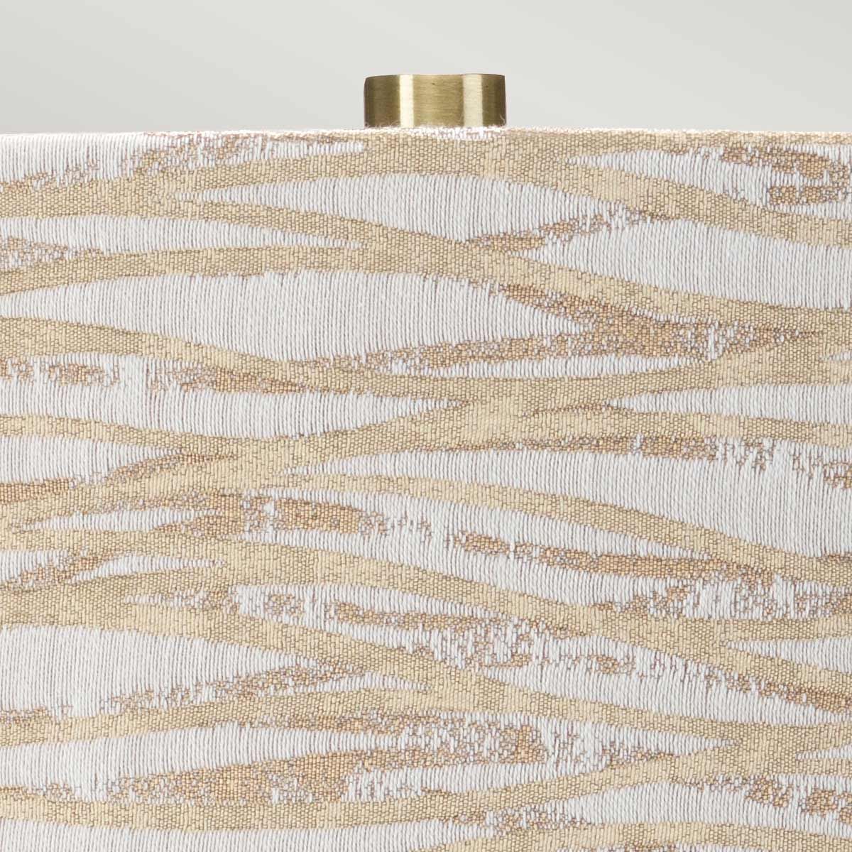 Milo 1 Light Table Lamp Aged Brass, White, Orange