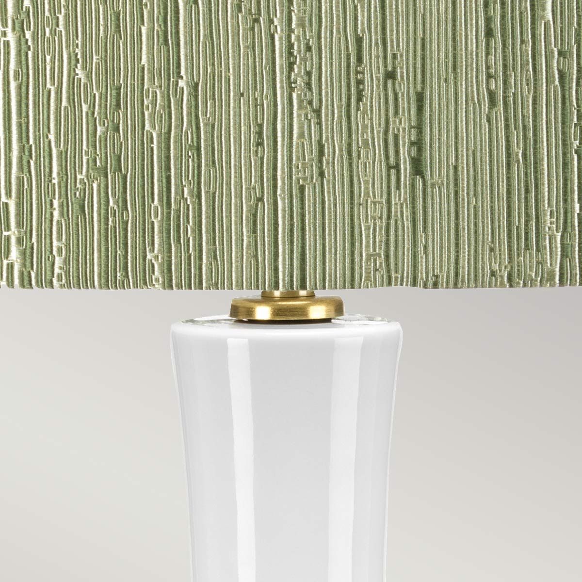 Milo 1 Light Table Lamp Aged Brass, White, Green