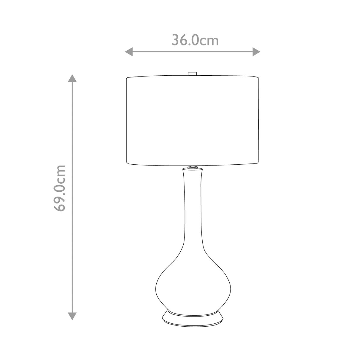 Milo 1 Light Table Lamp Aged Brass, White, Green