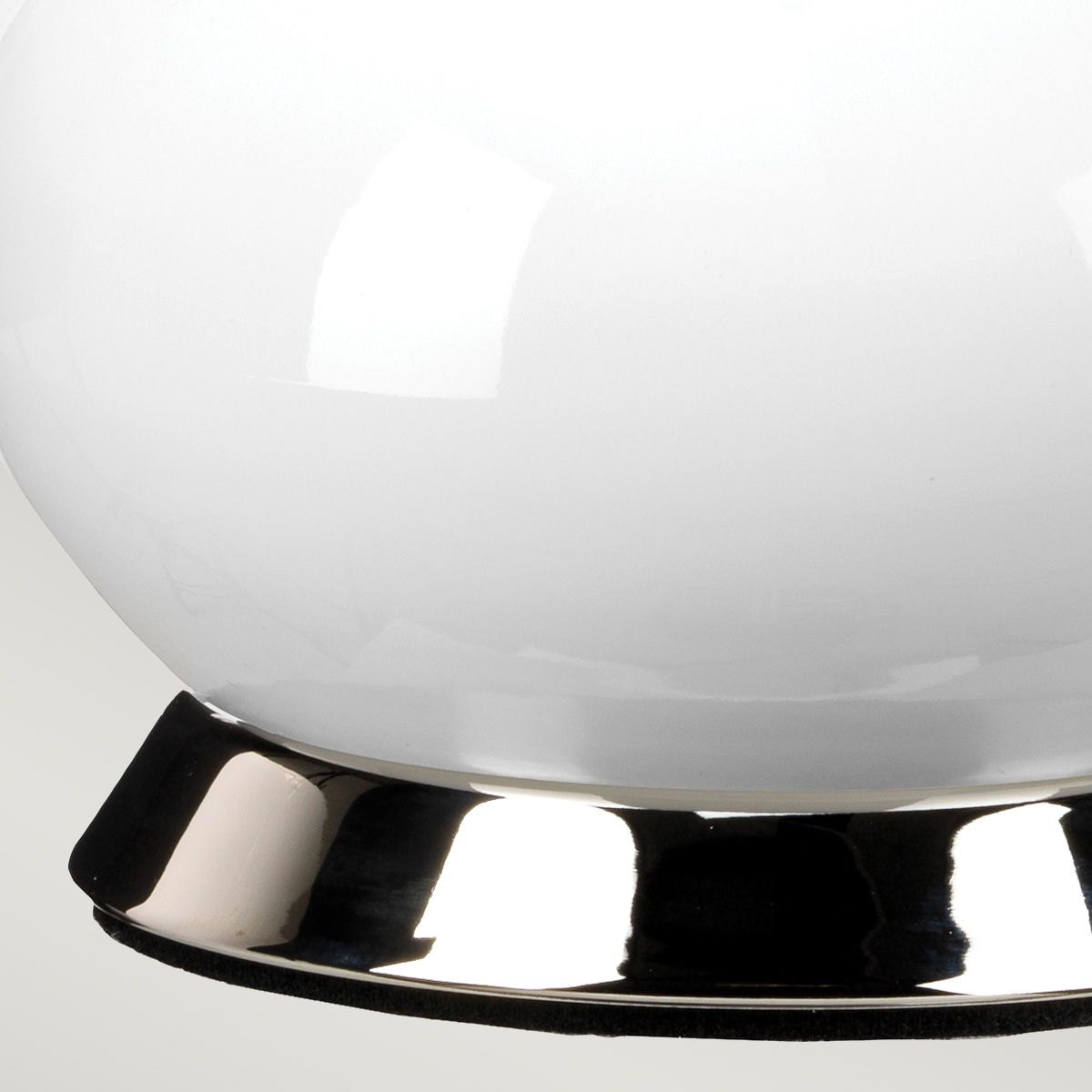Milo 1 Light Table Lamp Polished Nickel, White, Pink