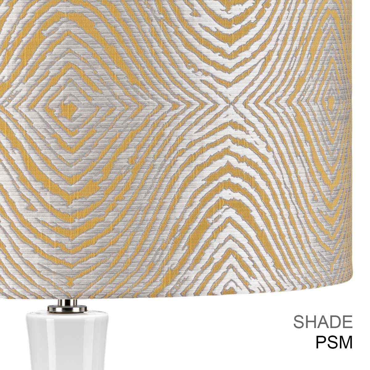 Milo 1 Light Table Lamp Polished Nickel, White, Pink