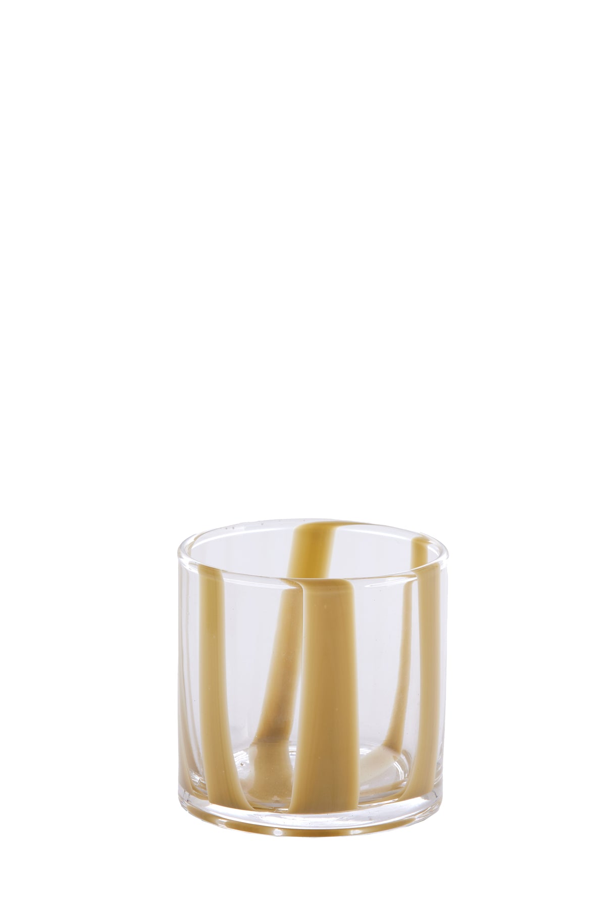 Clear-Cream Mulot Glass Tealight Holder Ø10x10 cm