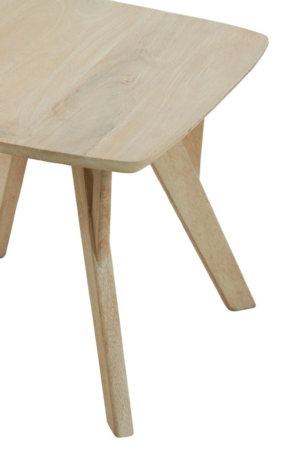 Rustic Quenza Mango Wood Side Table 50x50x42 cm