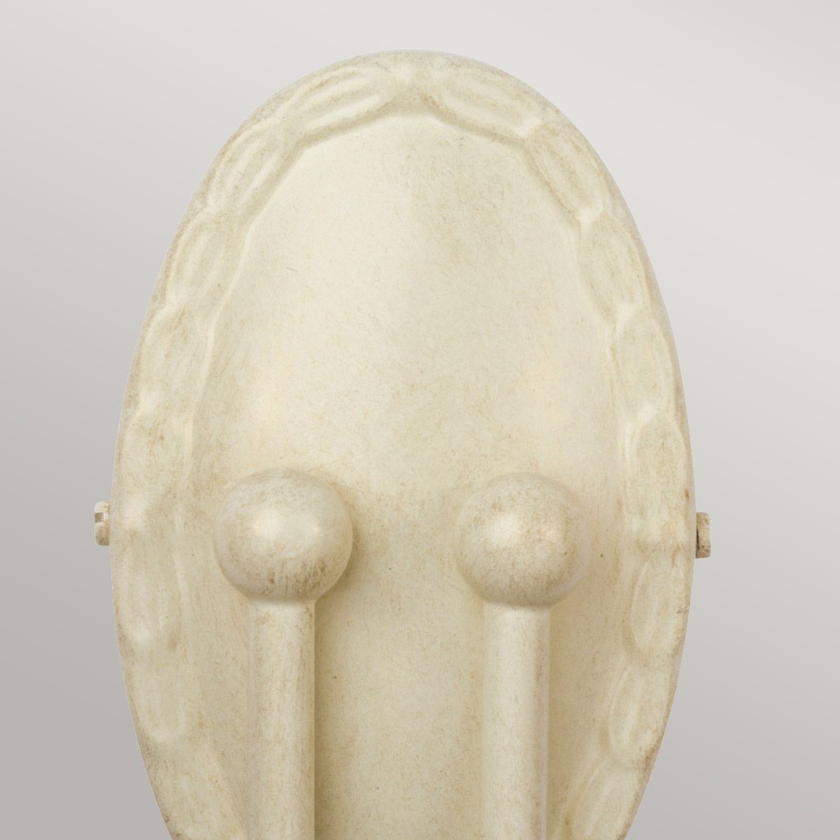 Ivory Gold Minster Dual-Light Wall Sconce