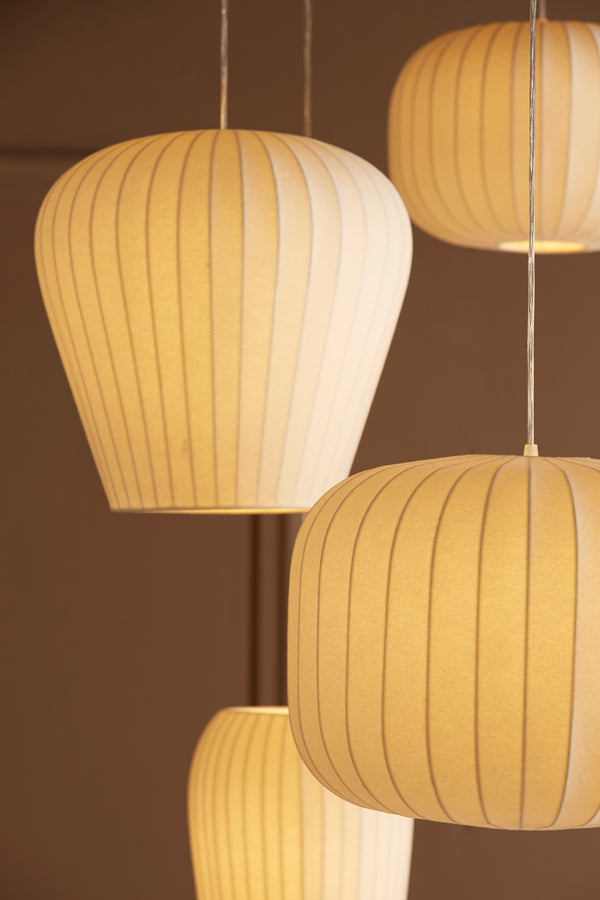 White Pendant Lamp with 37.5 cm Diameter and Height