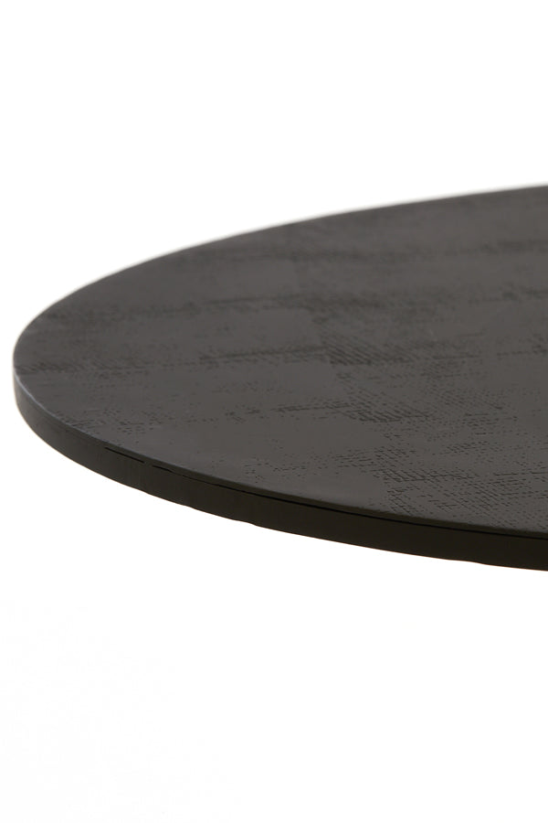 Samoa Matte Black Round Coffee Table Ø64x39 cm