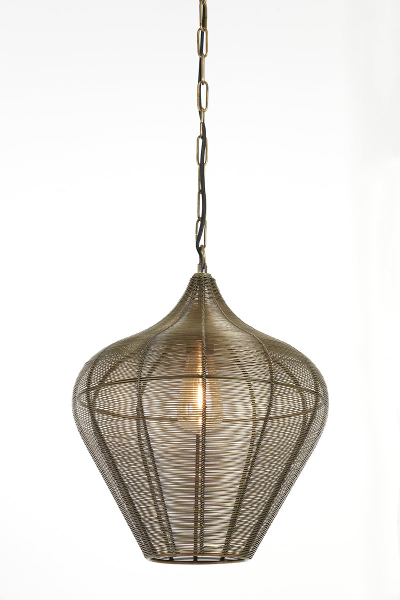 Antique Bronze Alvaro Hanging Lamp - 36x40 cm Elegance