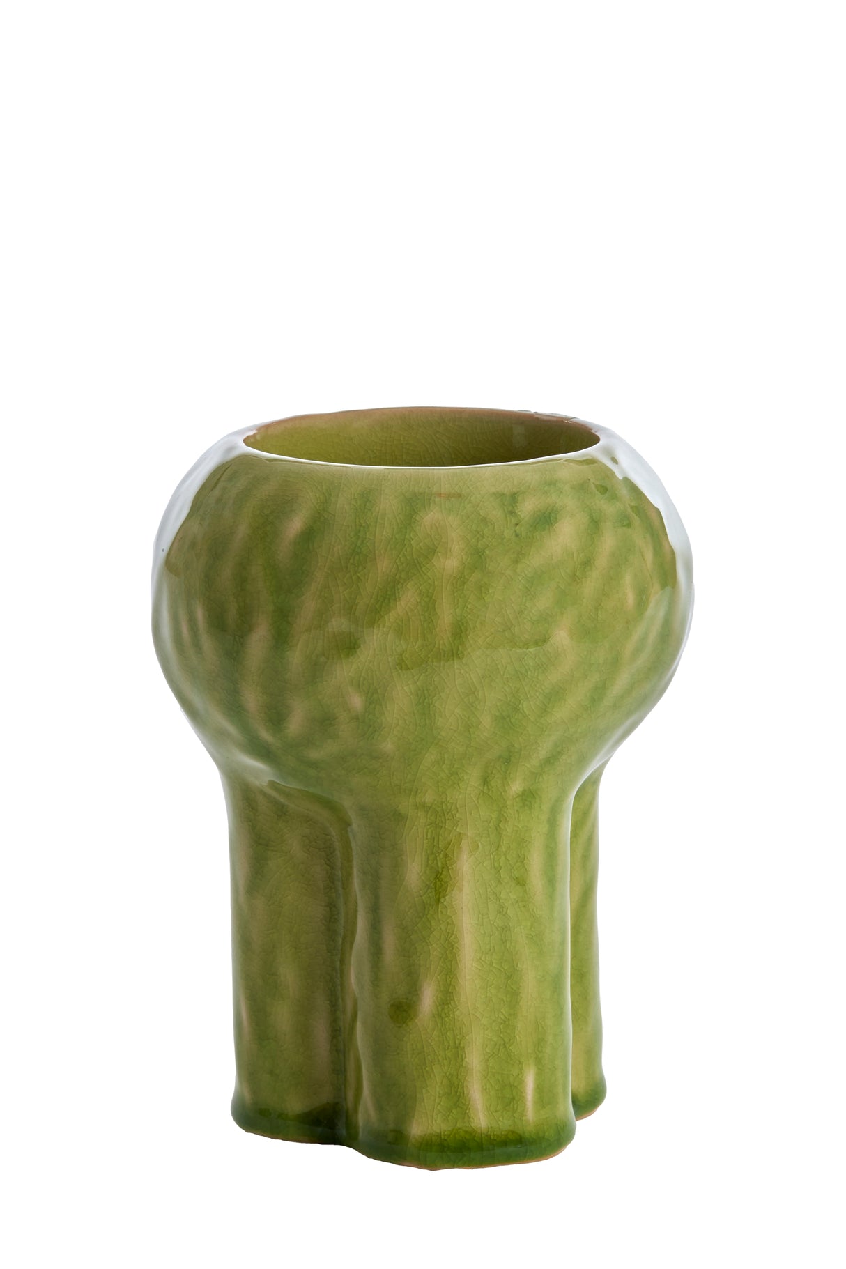 Emerald Glow: Kitna Ceramics Tealight Holder 12x15.5 cm