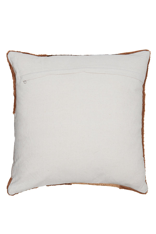 Terra-Toned Canazei Cushion 45x45 cm in Brown, Sand, and Earthy Hues