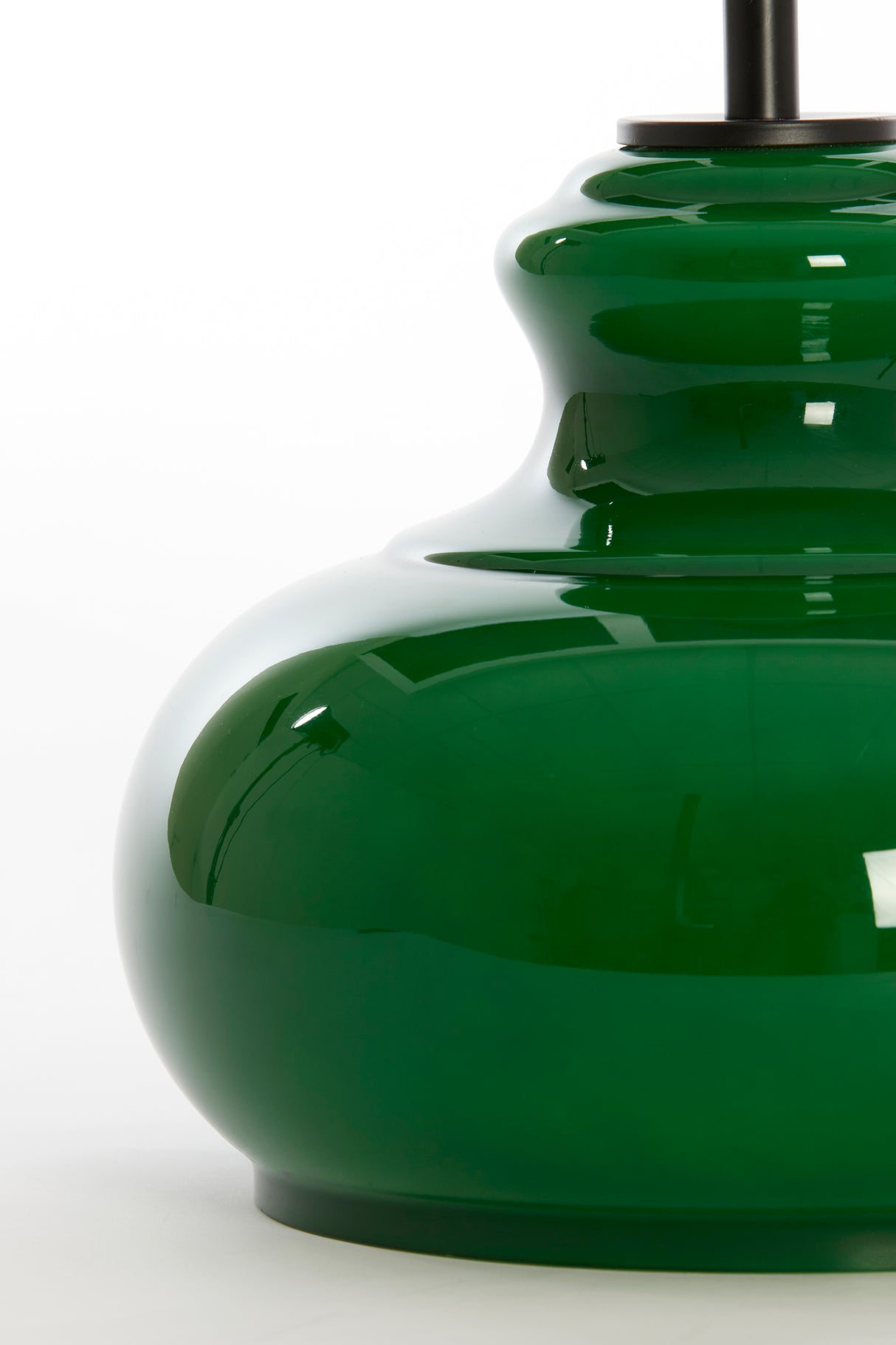 Emerald Green Glass Lamp Base Ø28.5x33 cm