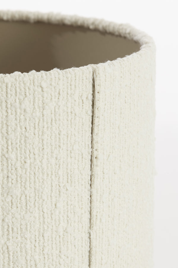 White Bolero Cylinder Shade – 25x25x18 cm
