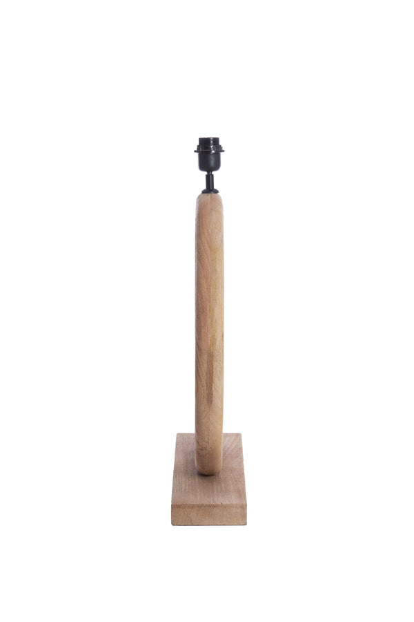 Natural Nubia Wooden Lamp Base 51x13x54 cm, Matte Finish