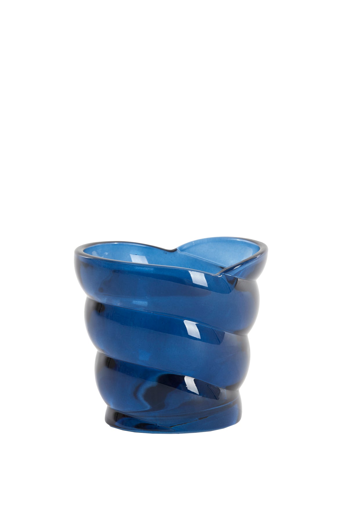 Azure Glass Tealight Holder 10x7x9 cm Malea Design