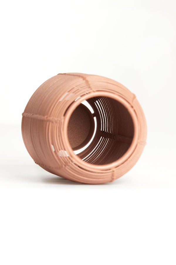 Coral Matte Tealight Holder 9x13 cm - Bianu Collection