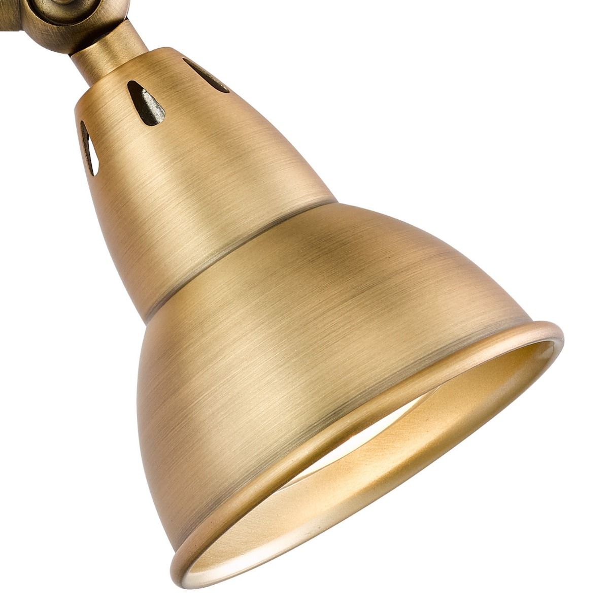 Nathaniel Single Wall Spotlight Aged Brass