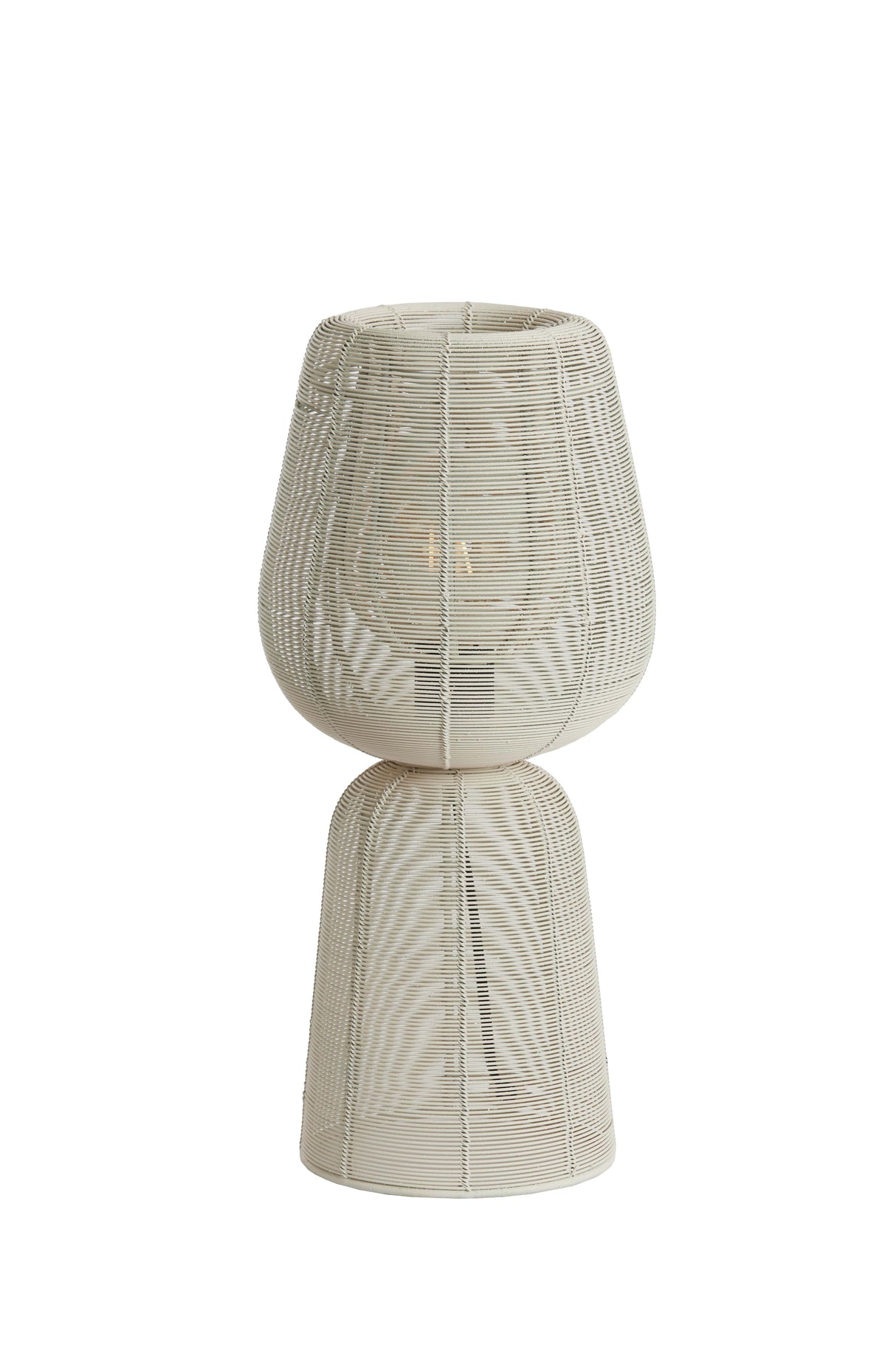 Cream Elegance: Aboso Table Lamp Ø18x42 cm
