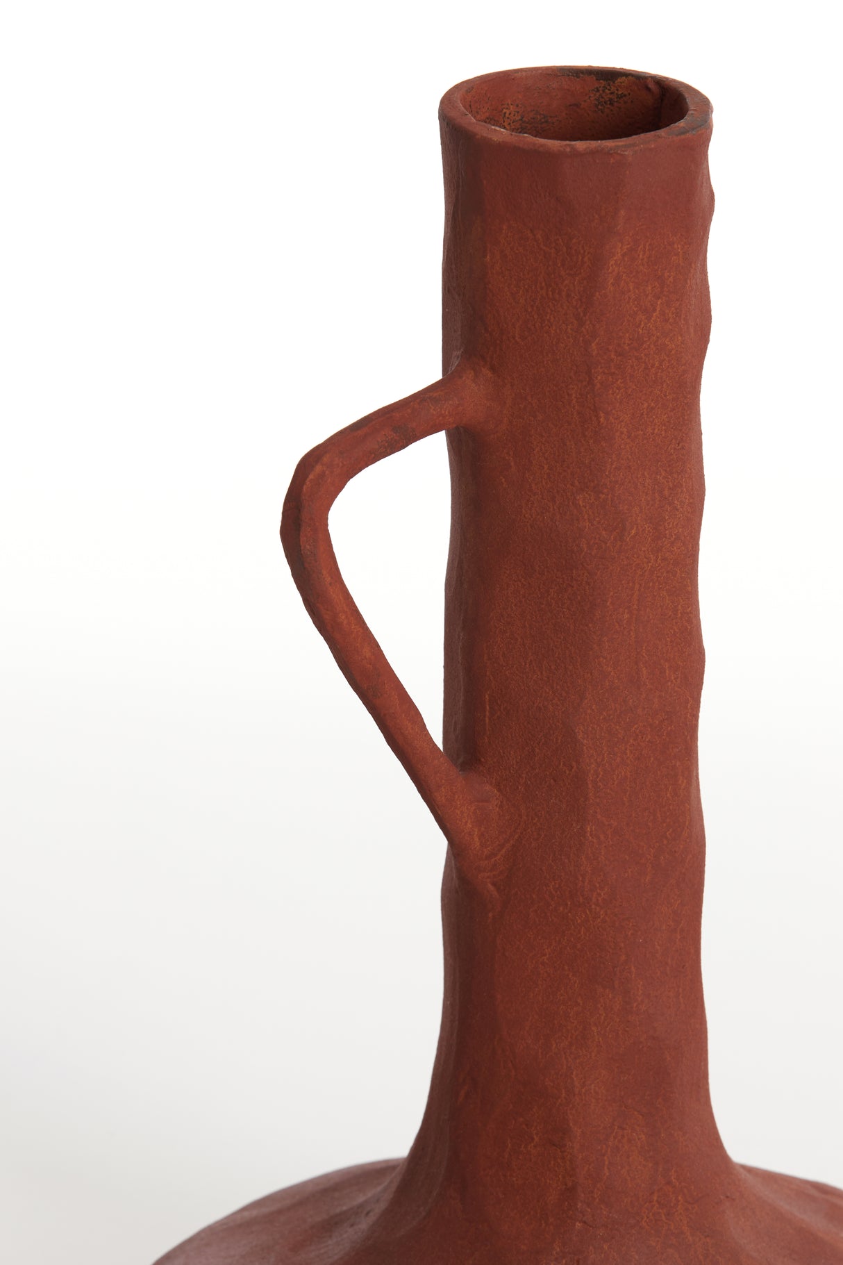 Terracotta Elegance: Cingoli Brick Red Decorative Vase Ø25x39 cm