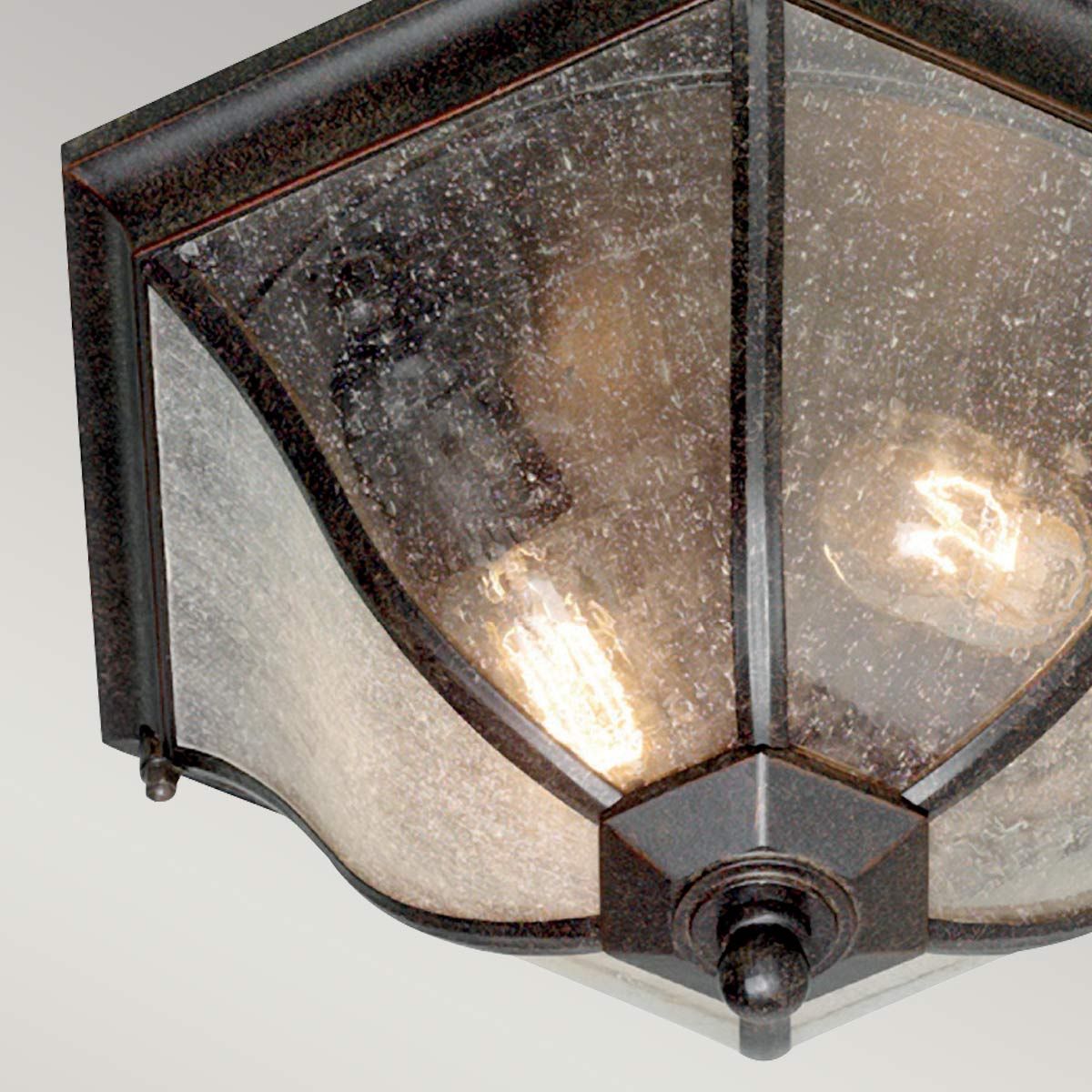 Medium New England Heritage Flush Lantern in Weathered Bronze