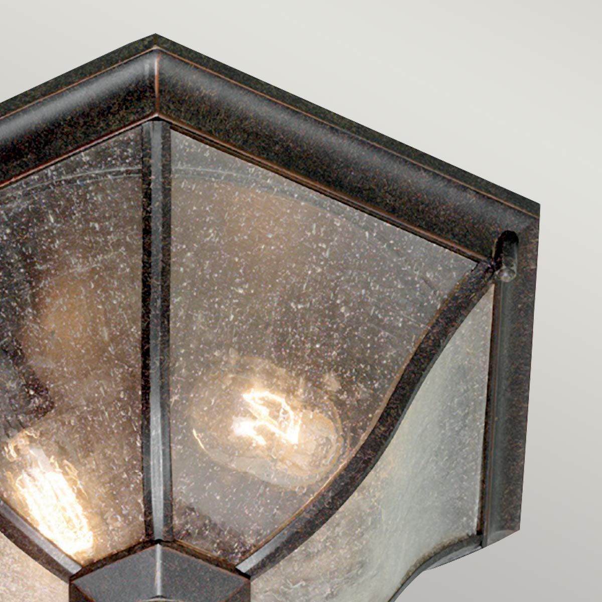 Medium New England Heritage Flush Lantern in Weathered Bronze