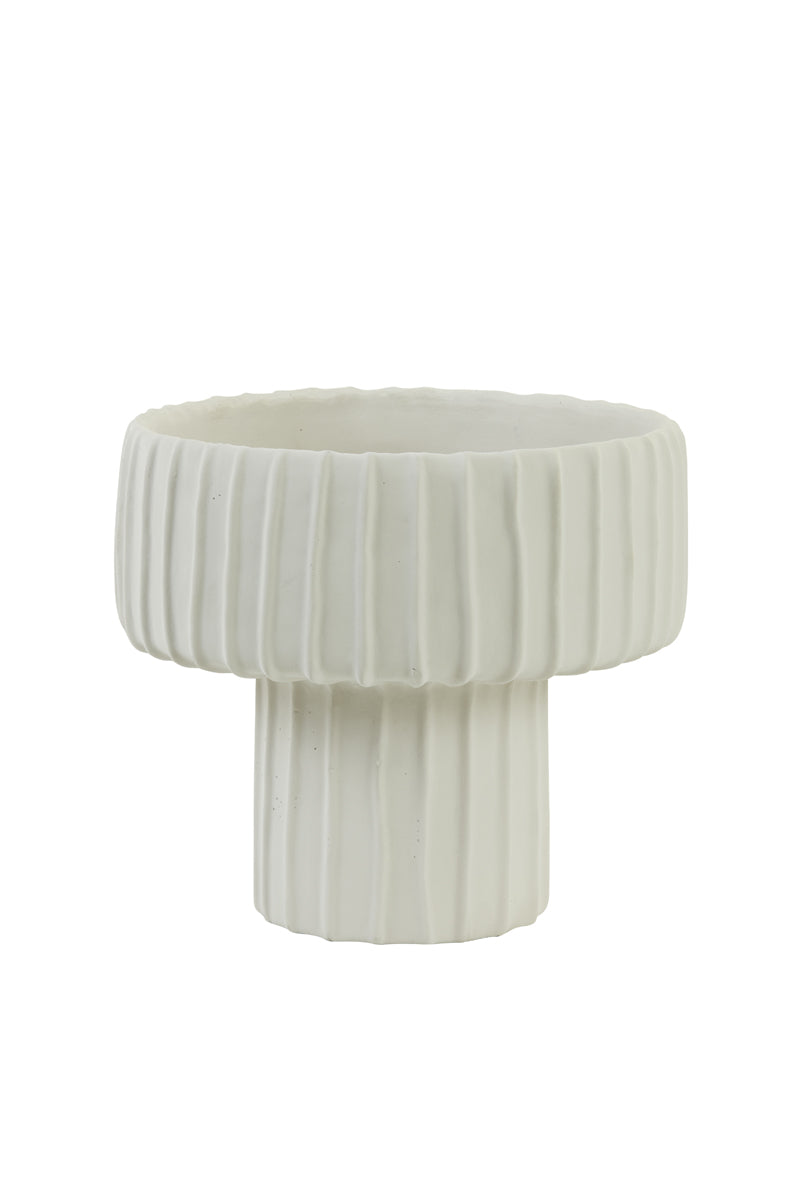 Maja Cream Cement Planter Ø30x27 cm Decor Piece