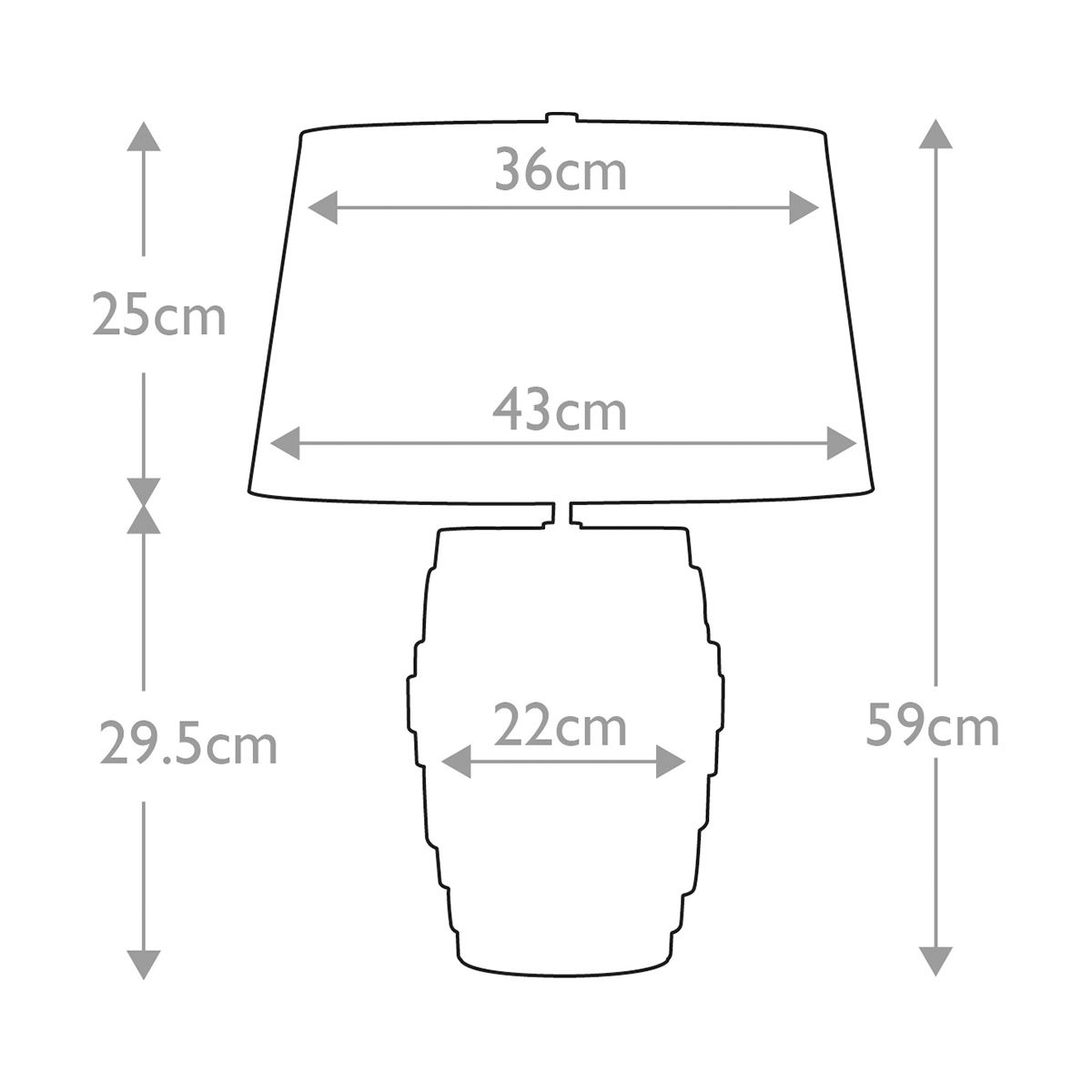 Azure Cascade Porcelain Table Lamp with Silver Sheer Shade