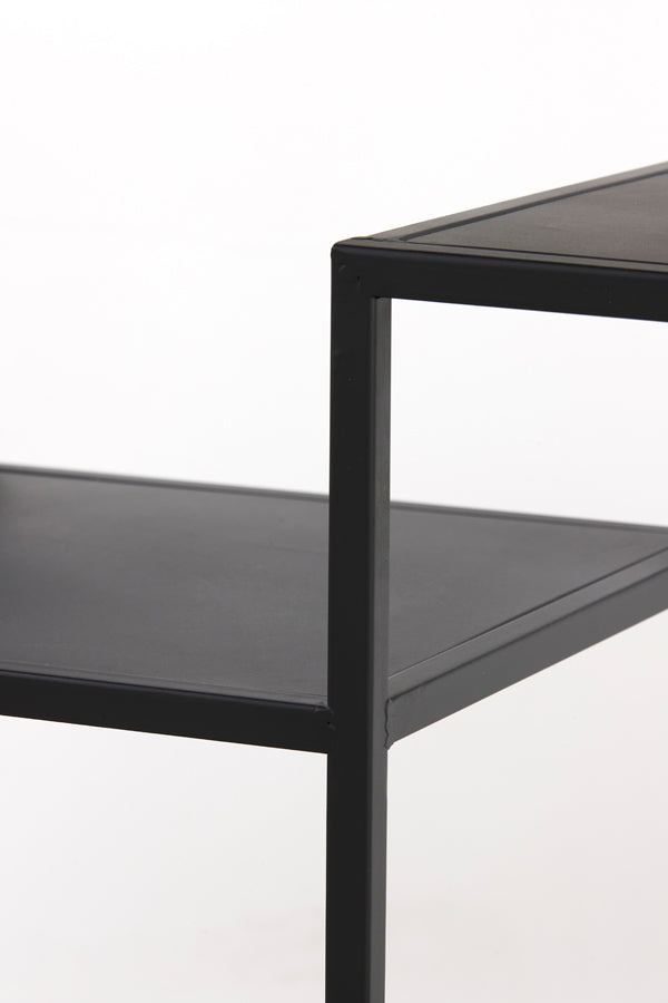 Yvana Matte Black Console Table 141x37x81 cm