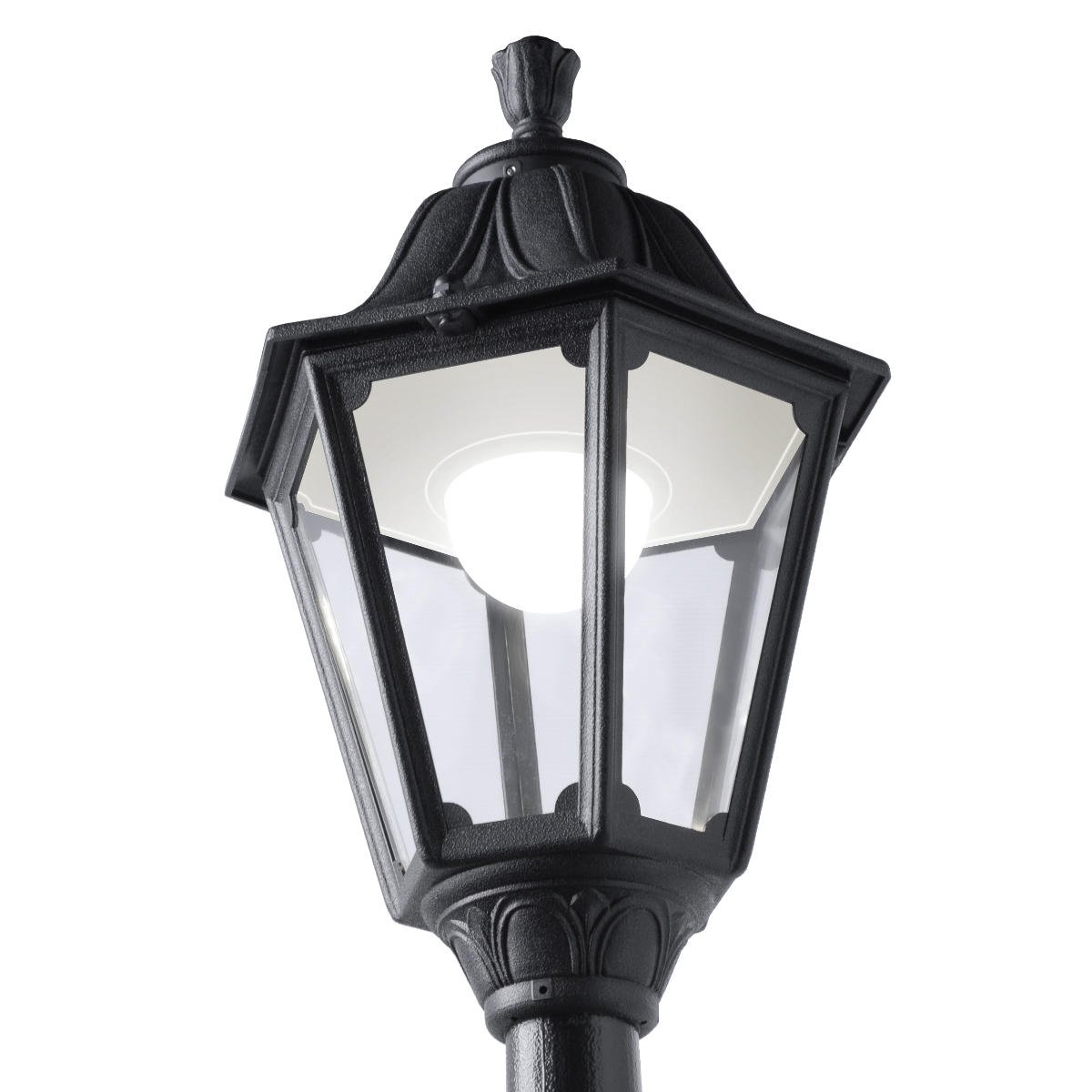 Noemi 30W E27 HighPower LED CCT, Classic Lantern Head, Black/Clear