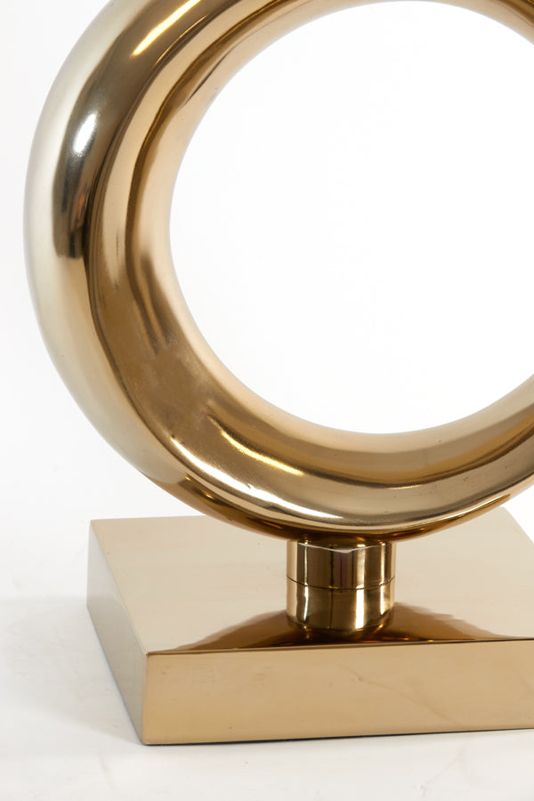 Elegant Gold Maan Lamp Base, 37x26x99 cm