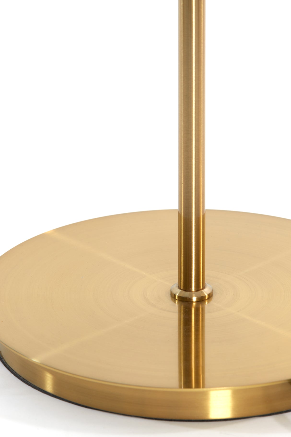 Gold and Clear Glass Triple Light Floor Lamp 162 cm