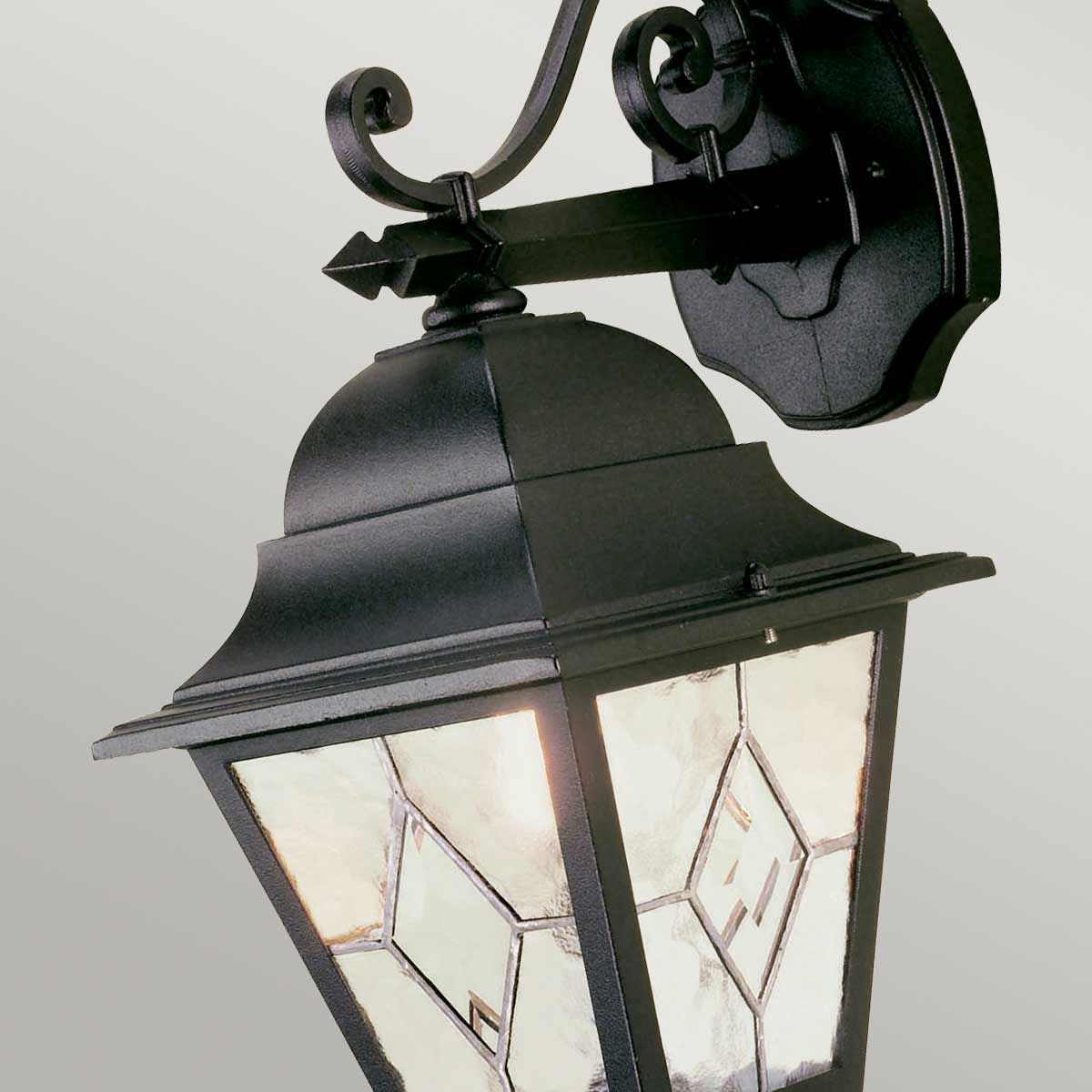 Elegant Norfolk Black Outdoor Wall Lantern