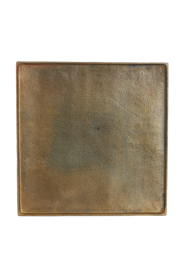 Maes Antique Bronze Serving Plate 39.5x39.5x1.5 cm