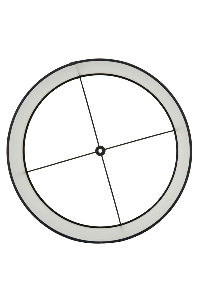 Elegant Black-Taupe Velour Lampshade, 45 cm Geometric Design