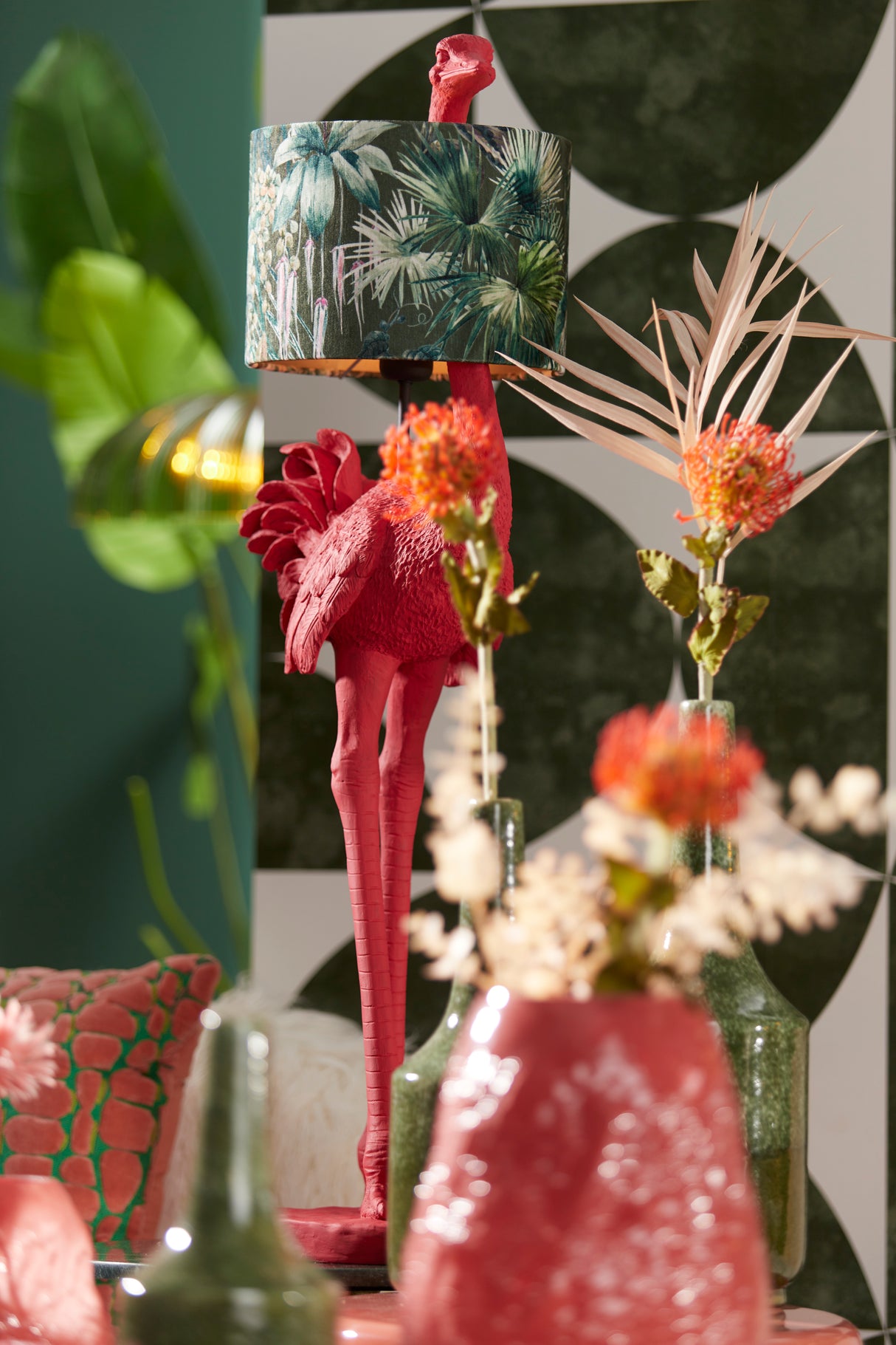 Emerald Flora Shade Cylinder 25-25-18 cm