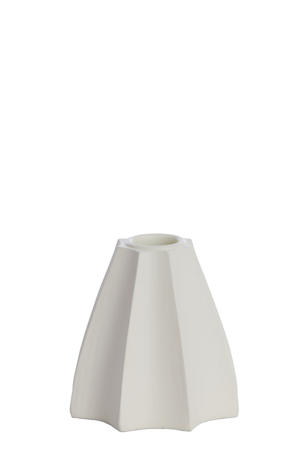 Cream Limni Candle Holder - 9x8.5 cm