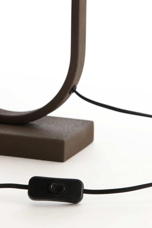 Rustic Elegance: Jamiri Brown Lamp Stand 20x13x55 cm