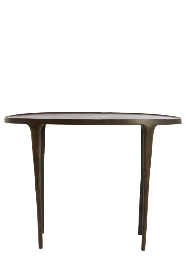 Elegant Arica Console 110x43x80 cm in Rich Dark Brown Finish
