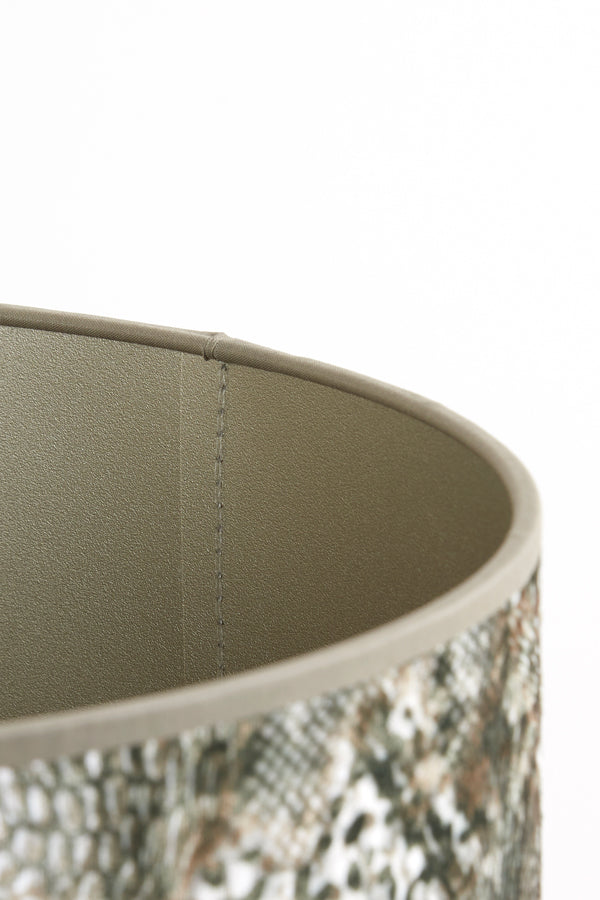 Rustic Elegance: Keyon Brown Cylinder Lampshade 40-40-30 cm