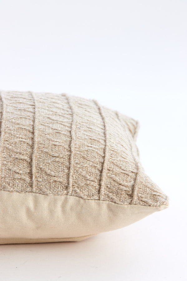 Beige Sarmato Lumbar Cushion 60x30 cm