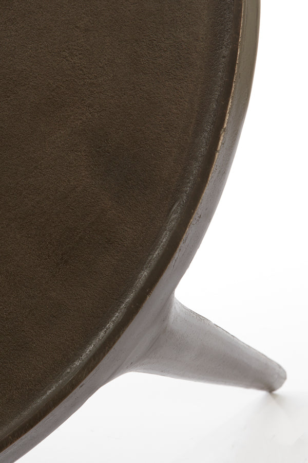 Tobias Nesting Coffee Tables Set in Dark Brown, Sizes Ø64x39 & Ø75x44 cm
