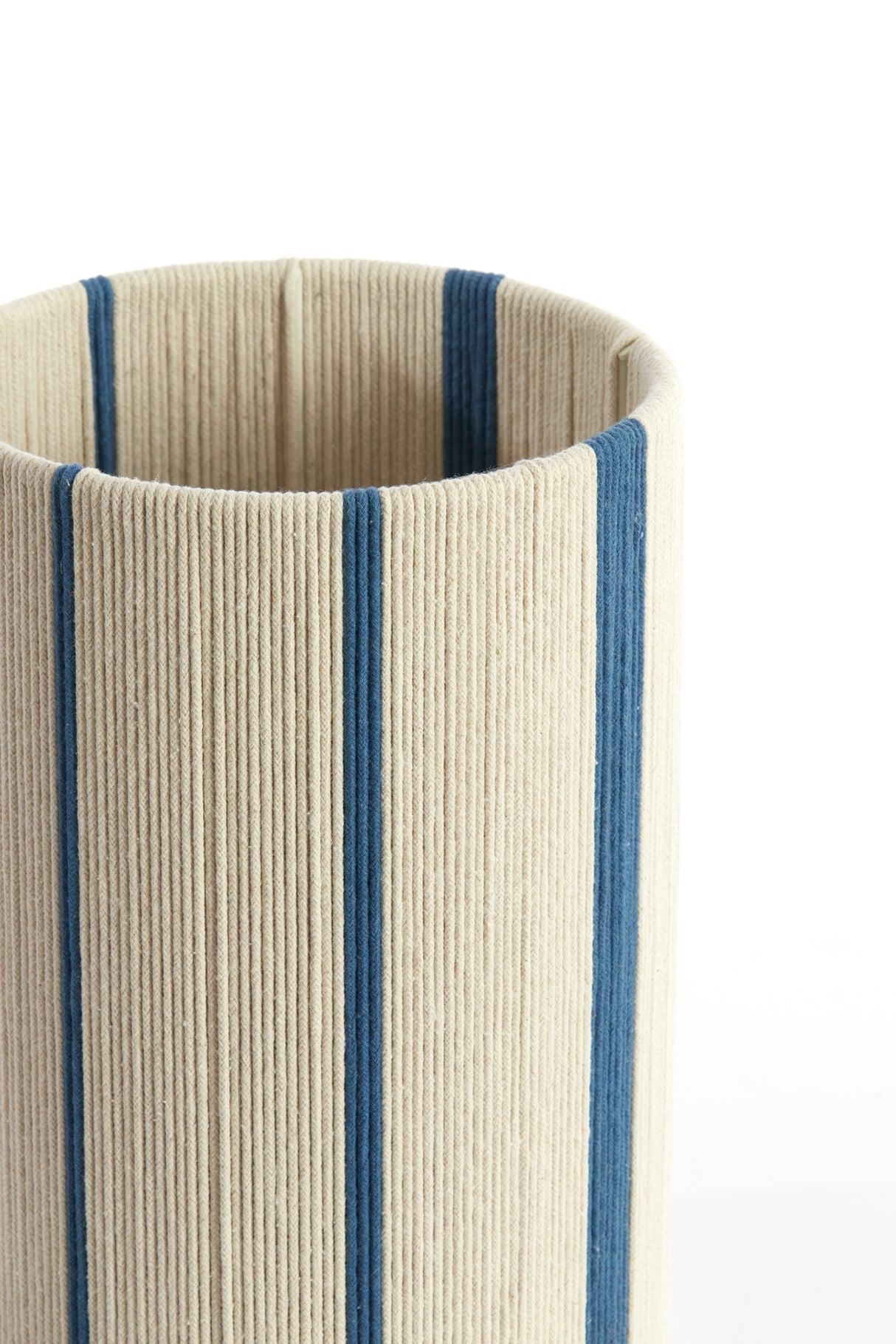Cream and Blue Medan Shade Cylinder 20-20-30 cm