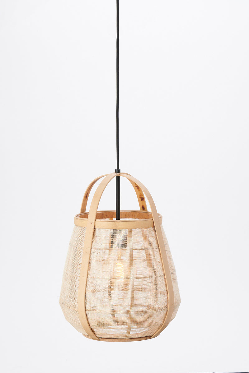 Elegant Rattan Pendant Light Ø32x44 cm Jacinto Natural