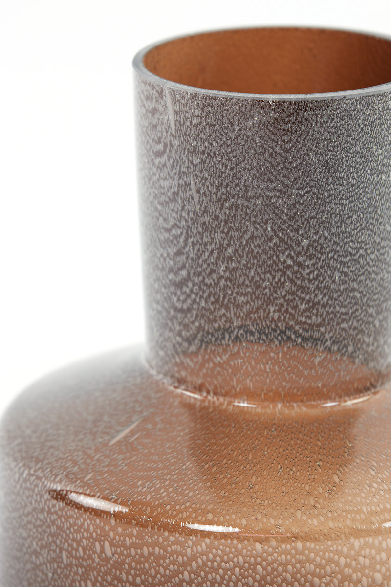 Amber Elegance Glass Vase Ø23.5x29.5 cm