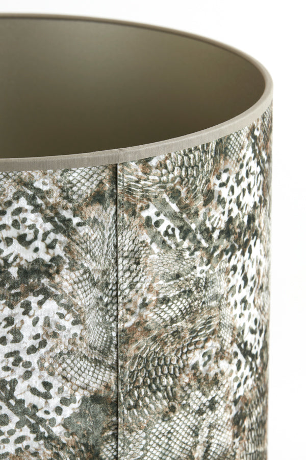 Rustic Elegance: Keyon Brown Cylinder Lampshade 40-40-30 cm
