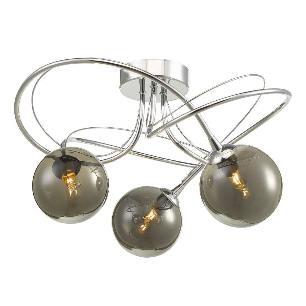 Onawa 3 Light Semi Flush Polished Chrome Frame Only