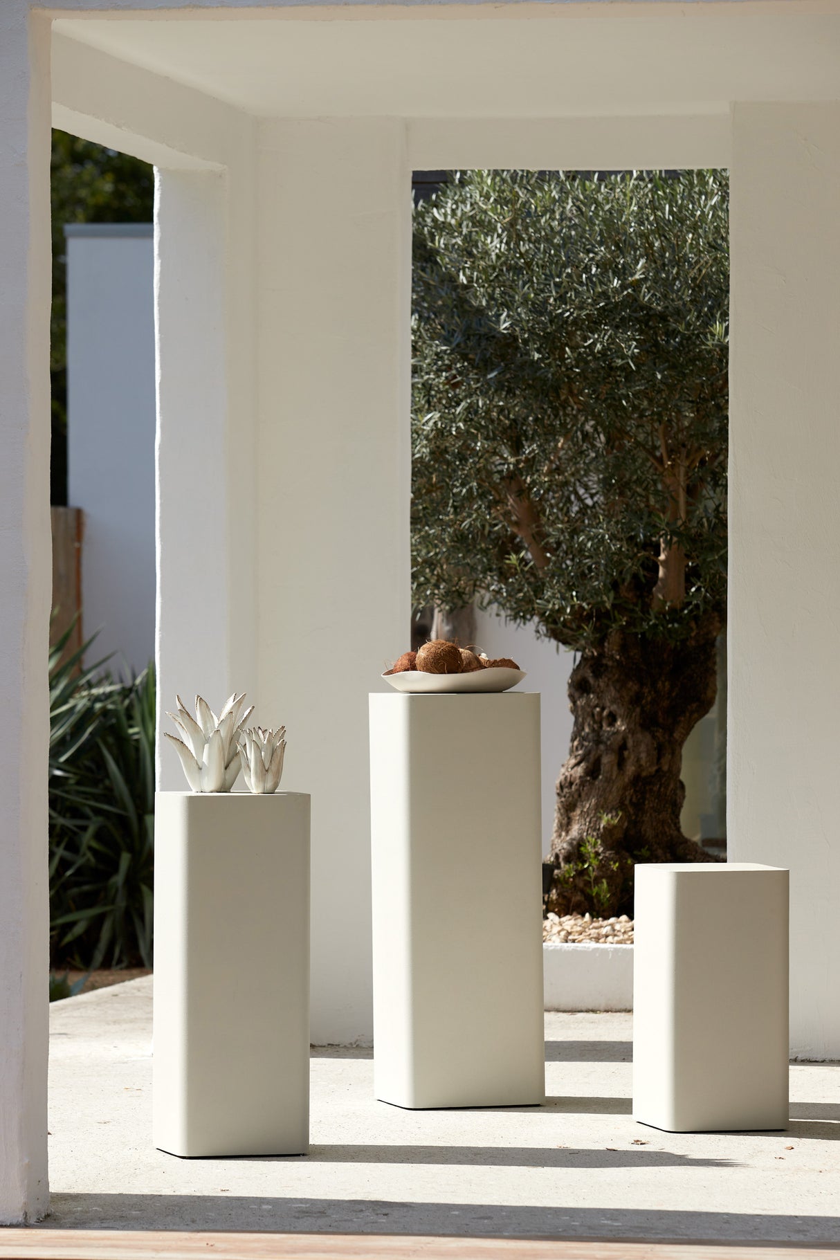 Alurio Cream Pillar 30.5x30.5x80 cm