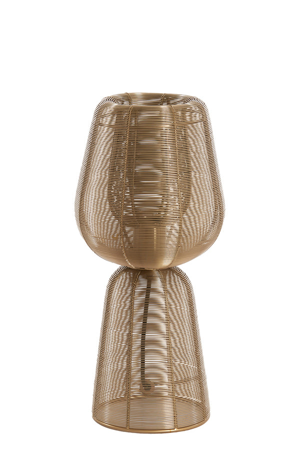 Elegant Light Gold Table Lamp 18x42 cm Aboso Design