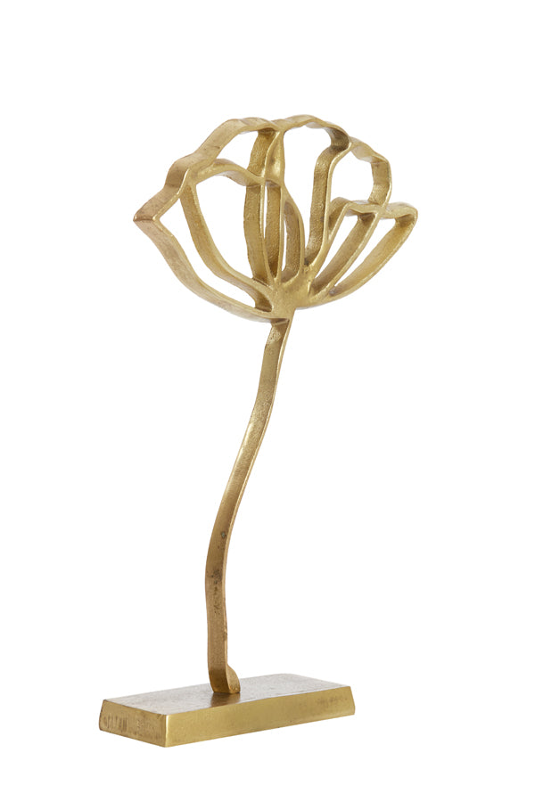 Golden Papaver Ornament with Base 28x8.5x45 cm